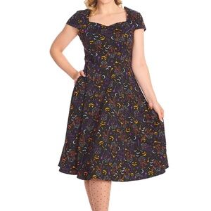 Banned Retro All Hallows Cat swing dress